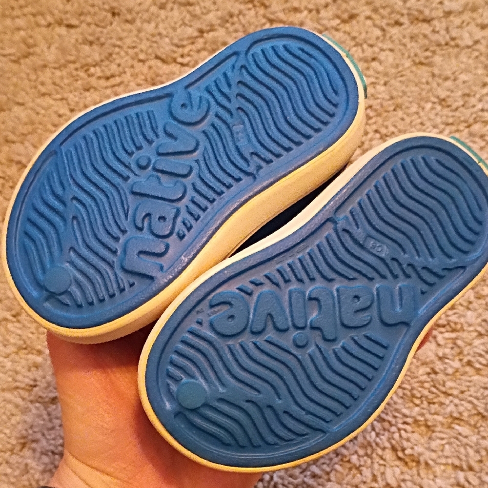Kids Native Blue Slip-On Shoes - Picture 2 of 2